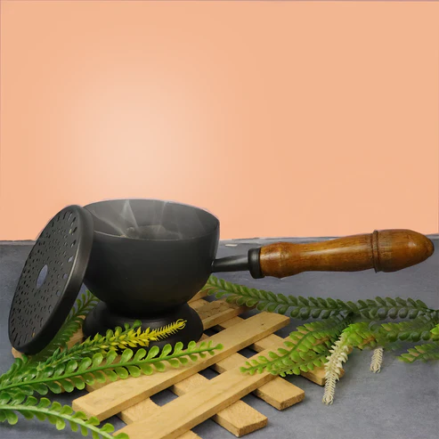 Black Dhoop Incense Burner